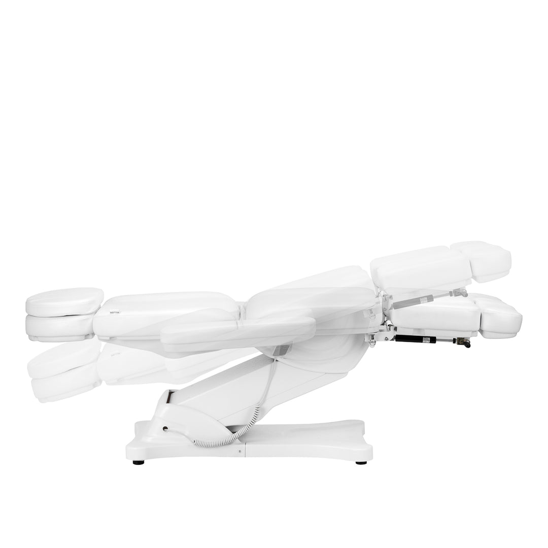 Poltrona Estetica Elettrica Sillon Classic 3 Motori Inclinabile Bianca - immagine 7
