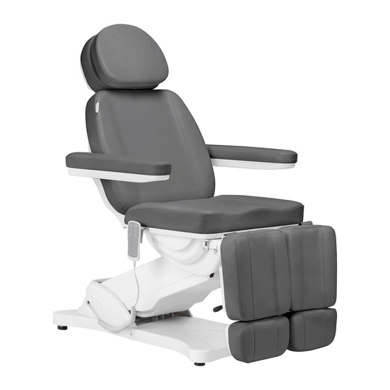 Poltrona Estetica Elettrica Sillon Classic 3 Motori Inclinabile Grigia