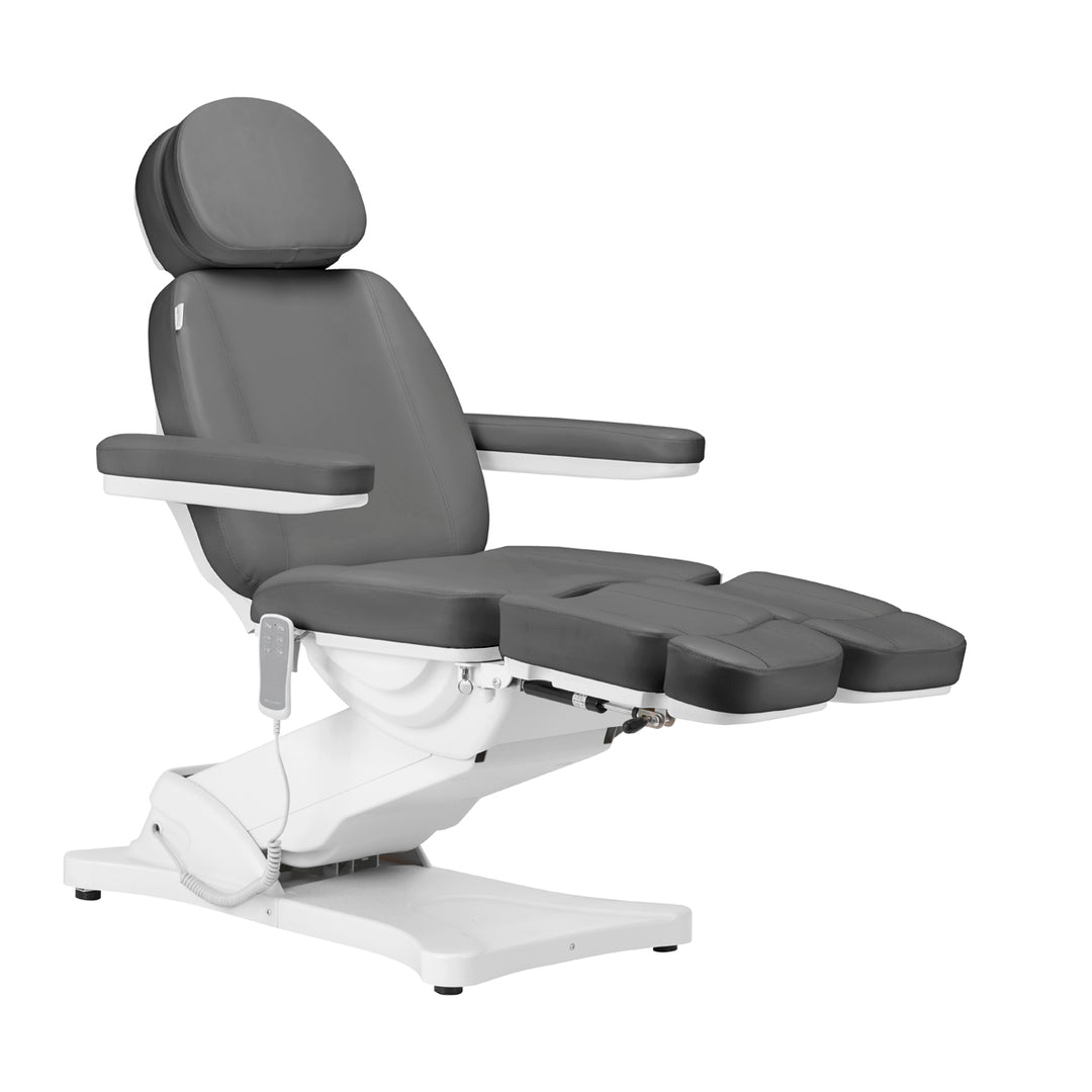 Poltrona Estetica Elettrica Sillon Classic 3 Motori Inclinabile Grigia - immagine 2