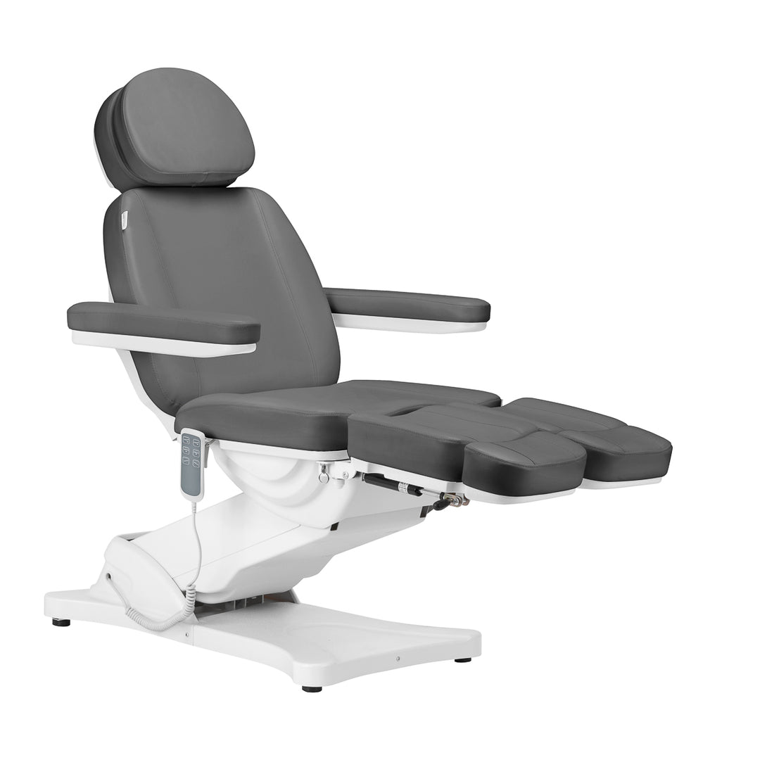 Poltrona Estetica Elettrica Sillon Classic 3 Motori Inclinabile Grigia - immagine 2