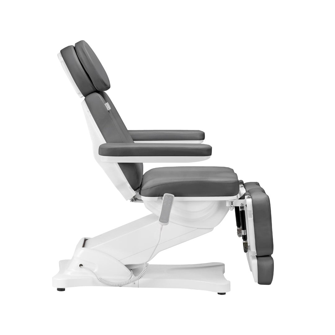 Poltrona Estetica Elettrica Sillon Classic 3 Motori Inclinabile Grigia - immagine 4