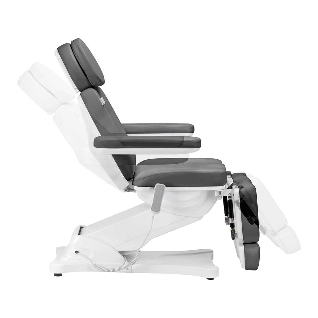 Poltrona Estetica Elettrica Sillon Classic 3 Motori Inclinabile Grigia - immagine 5