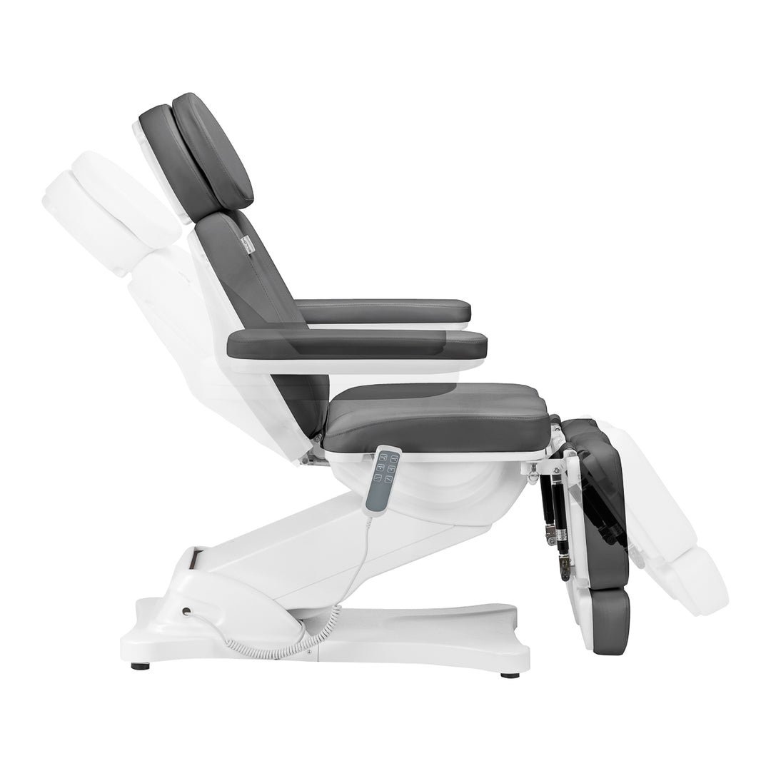 Poltrona Estetica Elettrica Sillon Classic 3 Motori Inclinabile Grigia - immagine 5