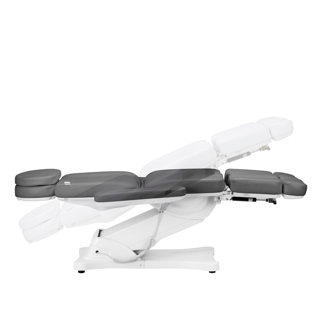 Poltrona Estetica Elettrica Sillon Classic 3 Motori Inclinabile Grigia - immagine 8