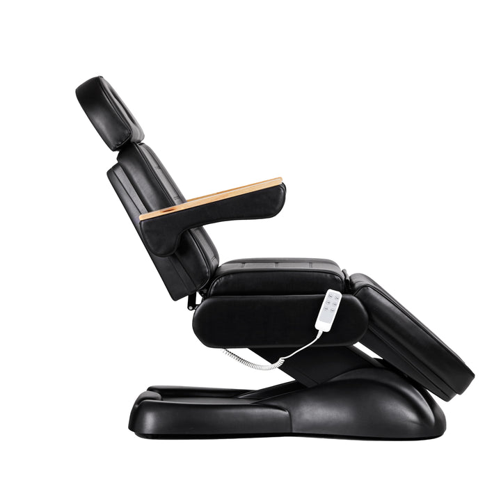 Poltrona Estetica Elettrica Sillon Lux 273B 3 Motori con Sgabello Nero - immagine 3