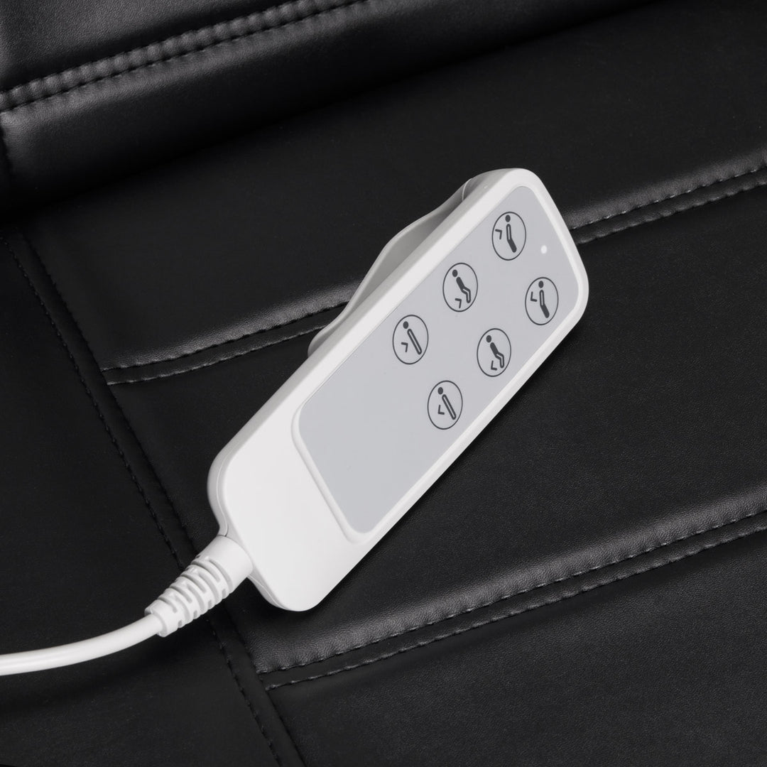 Poltrona Estetica Elettrica Sillon Lux 273B 3 Motori con Sgabello Nero - immagine 17
