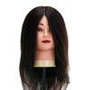 Testina Parrucchiere Gabbiano WZ1 Capelli Veri 30 cm Nero