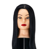Testina Parrucchiere Gabbiano WZ2 Capelli Sintetici 55 cm Nero
