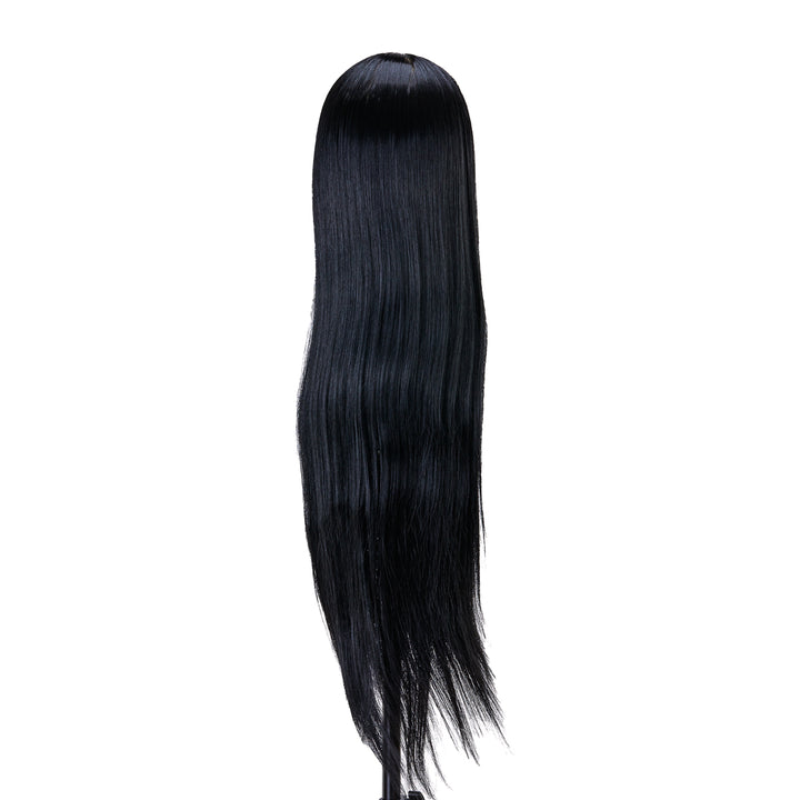 Testina Parrucchiere Gabbiano WZ2 Capelli Sintetici 55 cm Nero - immagine 4