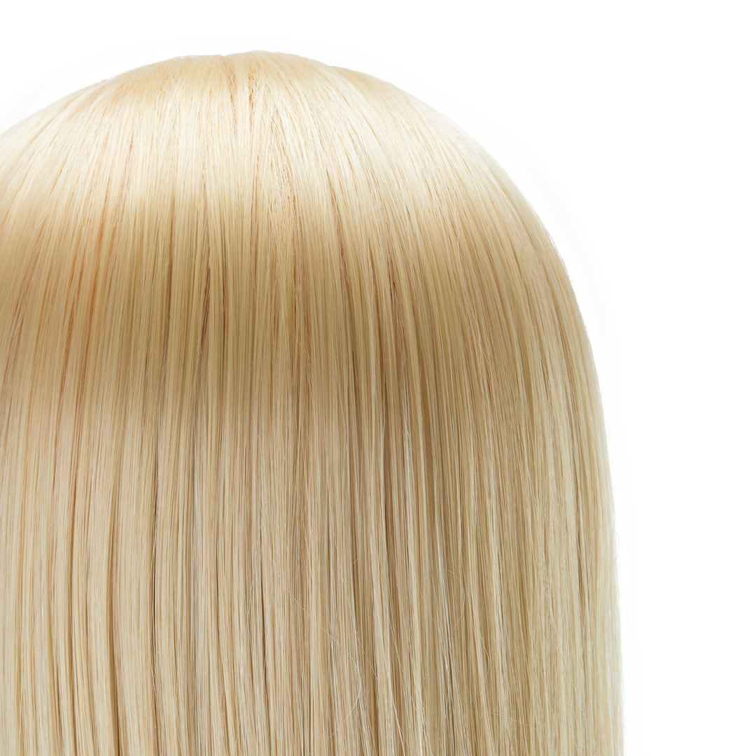 Testina Parrucchiere Gabbiano WZ2 Capelli Sintetici 55 cm Biondo - immagine 5