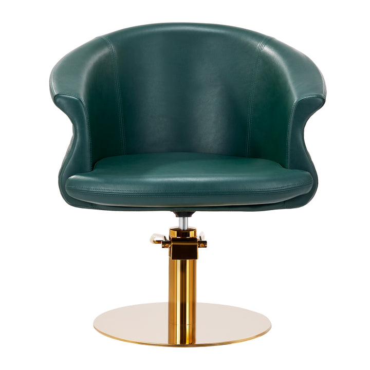 Poltrona parrucchiere Gabbiano Versailles Oro Verde