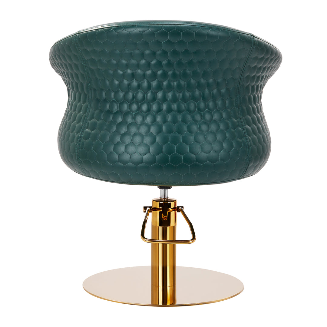 Poltrona parrucchiere Gabbiano Versailles Oro Verde