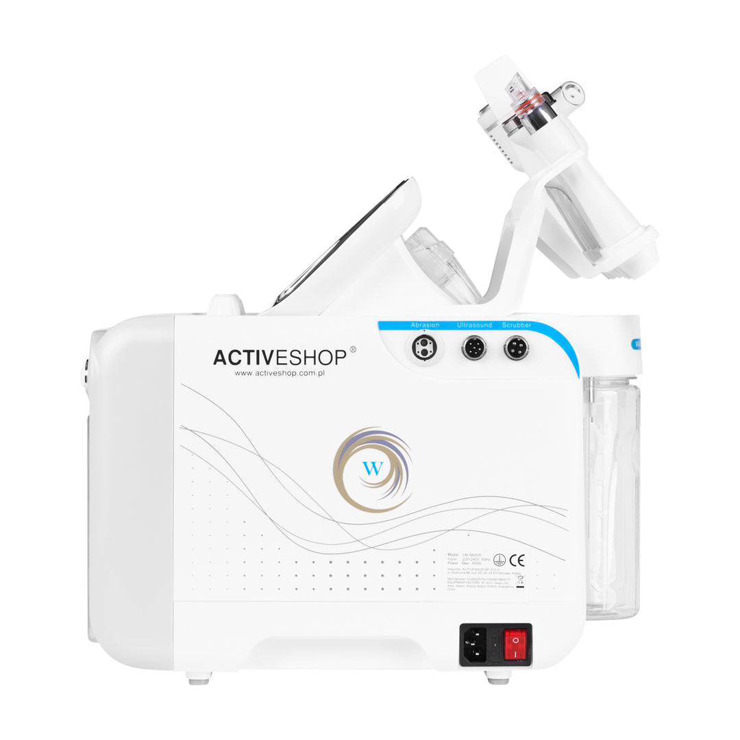 Apparecchio Idrodermoabrasione 6 in 1 Hydrogen H2+ New Generation Bianco - immagine 2