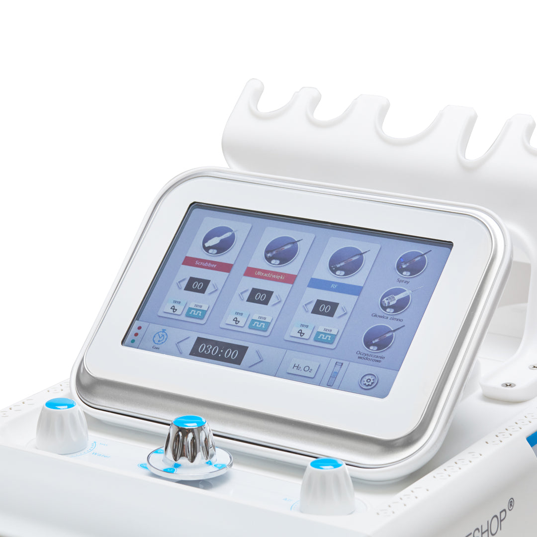 Apparecchio Idrodermoabrasione 6 in 1 Hydrogen H2+ New Generation Bianco - immagine 5
