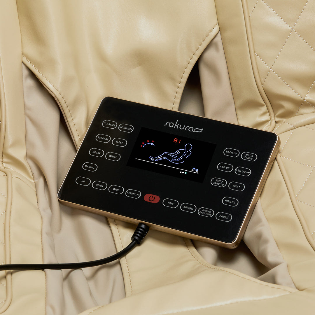 Poltrona Massaggiante Elettrica Sakura Comfort Plus 806 Beige-Marrone - immagine 14