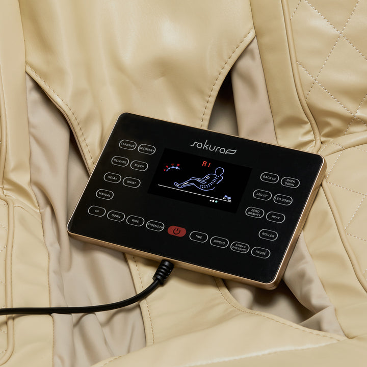 Poltrona Massaggiante Elettrica Sakura Comfort Plus 806 Beige-Marrone - immagine 14