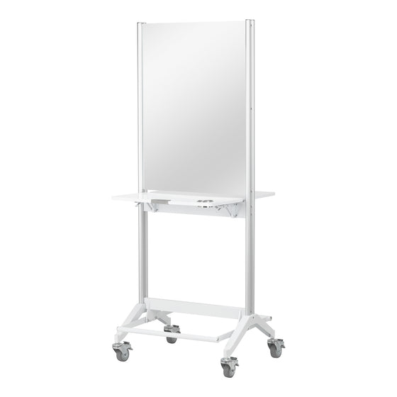Postazione barbiere mobile Gabbiano bifacciale MI-03 Bianco