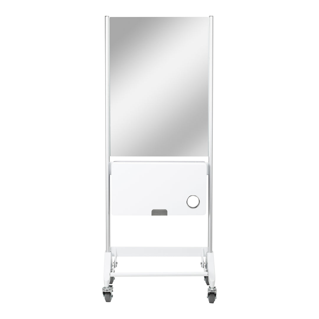 Postazione barbiere mobile Gabbiano bifacciale MI-03 Bianco - immagine 3