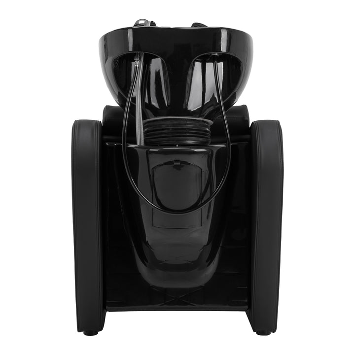 Lavatesta Parrucchiere Gabbiano Emma con Poggiagambe Elettrico Nero - immagine 3