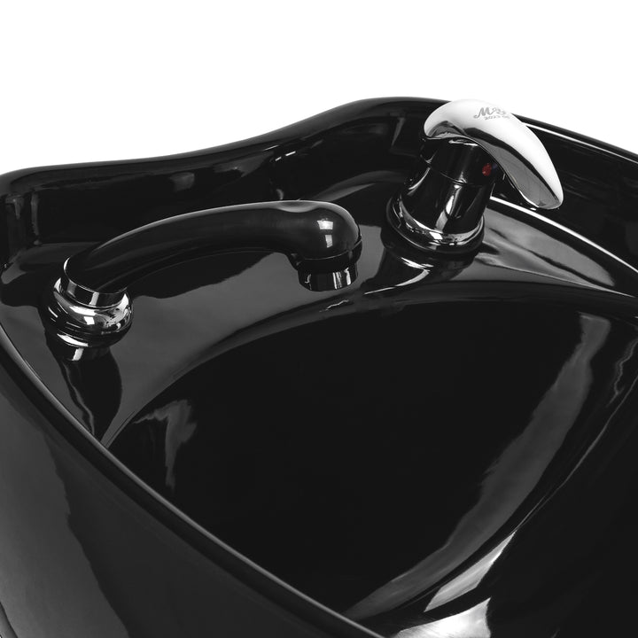 Lavatesta Parrucchiere Gabbiano Emma con Poggiagambe Elettrico Nero - immagine 10