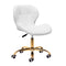 Sedia da Salone Regolabile con ruote 4Rico QS-06 Oro-Bianco