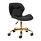 Sedia da Salone Regolabile con ruote 4Rico QS-06 Oro-Nero