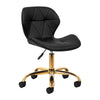 Sedia da Salone Regolabile con ruote 4Rico QS-06 Oro-Nero