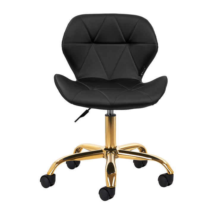 Sedia da Salone Regolabile con ruote 4Rico QS-06 Oro-Nero - immagine 2