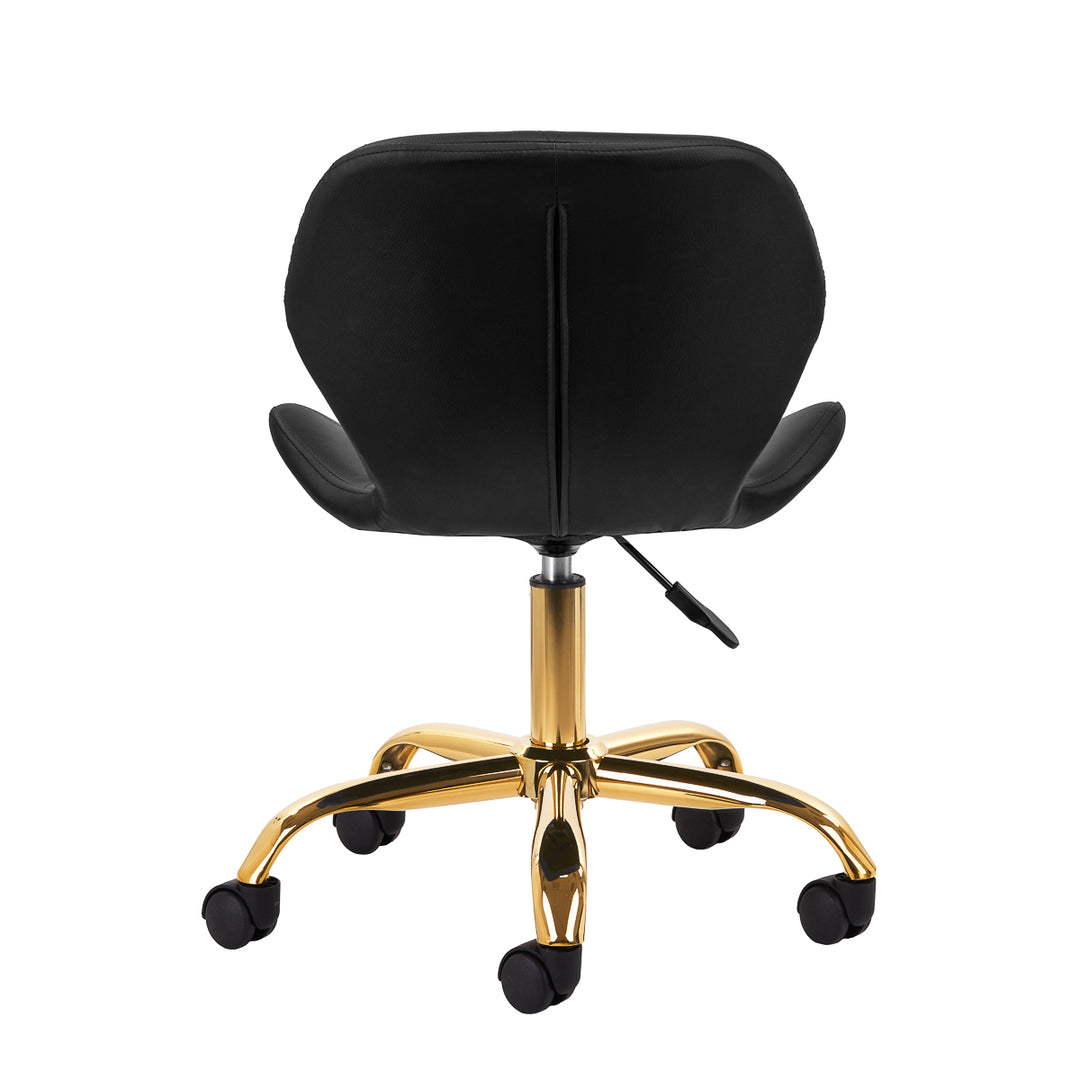 Sedia da Salone Regolabile con ruote 4Rico QS-06 Oro-Nero - immagine 4