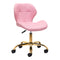 Sedia da Salone Regolabile con ruote 4Rico QS-06 Oro-Rosa