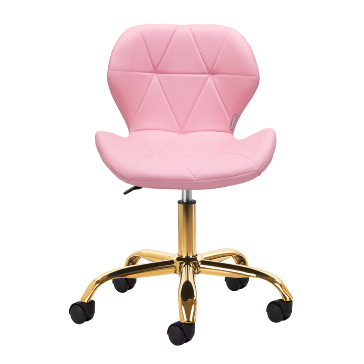 Sedia da salone con ruote regolabile 4Rico QS-06 Oro-Rosa