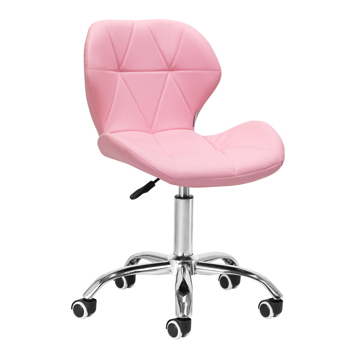 Sedia da Salone Regolabile con ruote 4Rico QS-06 Rosa