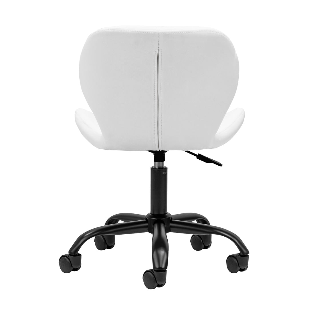 Sedia da Salone Regolabile con ruote 4Rico QS-06 Nero-Bianco - immagine 4