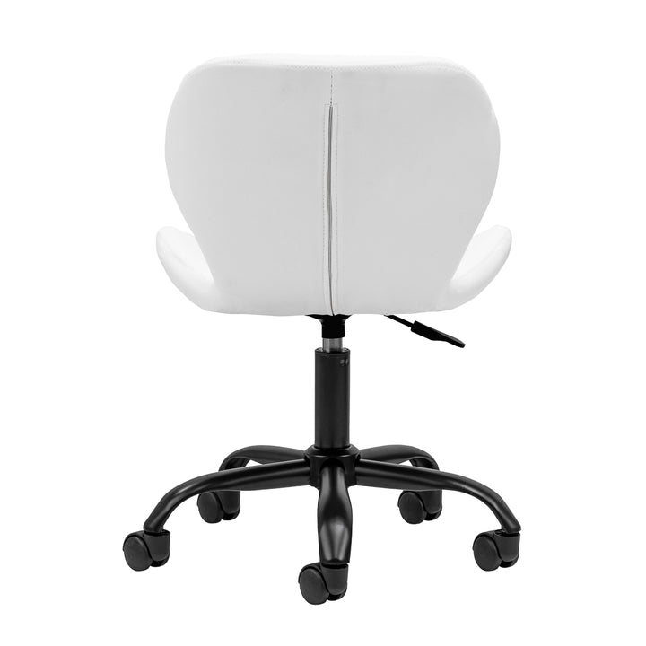 Sedia da Salone Regolabile con ruote 4Rico QS-06 Nero-Bianco - immagine 4