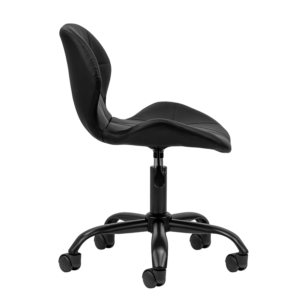 Sedia da Salone Regolabile con ruote 4Rico QS-06 Nero-Nero - immagine 3