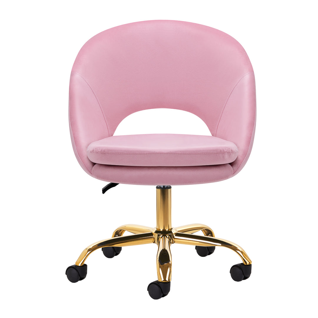 Sedia Girevole 4Rico QS-MF18G Rosa - immagine 2