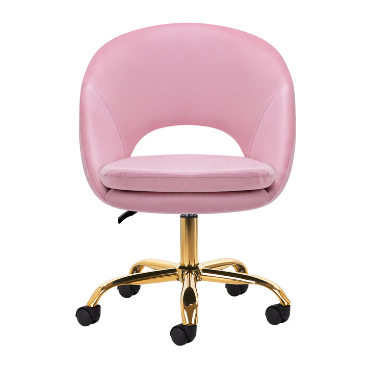 Sedia Girevole 4Rico QS-MF18G Rosa - immagine 2
