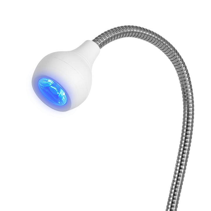 Lampada UV LED con Morsetto Glow Snake Bianco - immagine 2