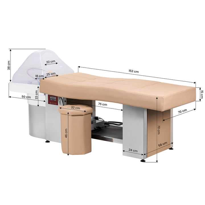 Unità Lavaggio Gabbiano Head Spa 017 Lettino Beige 18