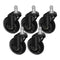 Set di Ruote Sgabello Roll Speed Nero 5 pezzi