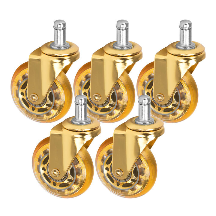 Set di Ruote Sgabello Roll Speed Oro 5 pezzi
