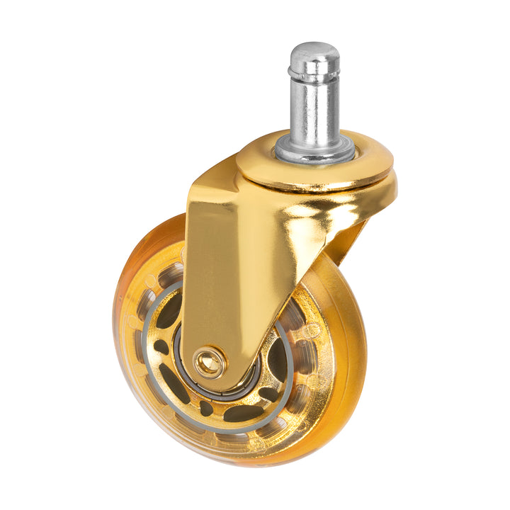 Set di Ruote Sgabello Roll Speed Oro 5 pezzi - immagine 2