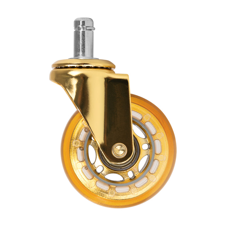Set di Ruote Sgabello Roll Speed Oro 5 pezzi - immagine 3