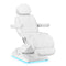 Poltrona Estetica Elettrica Sillon Luxury con 3 Motori Bianco