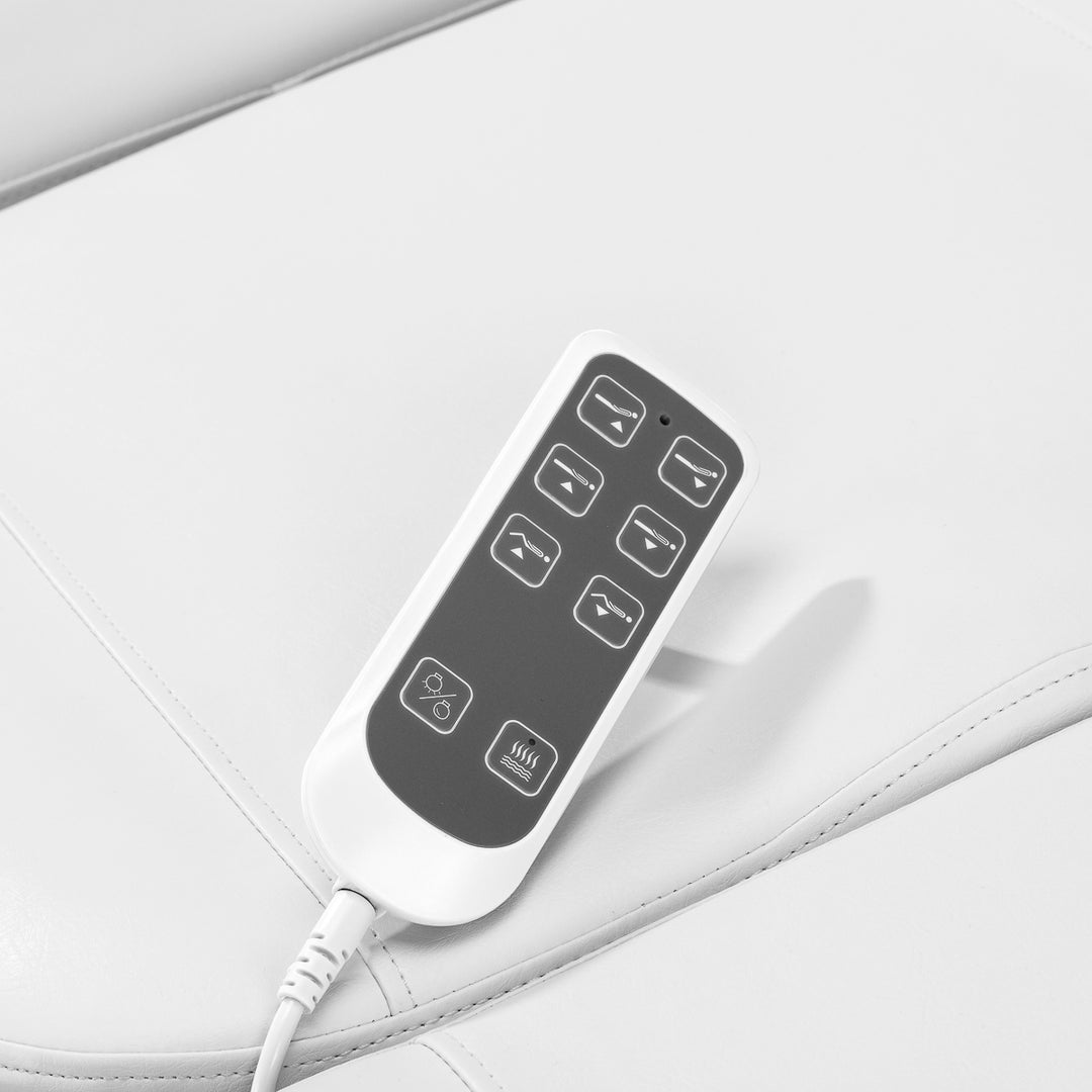 Poltrona Estetica Elettrica Sillon Luxury con 3 Motori Bianco - immagine 8