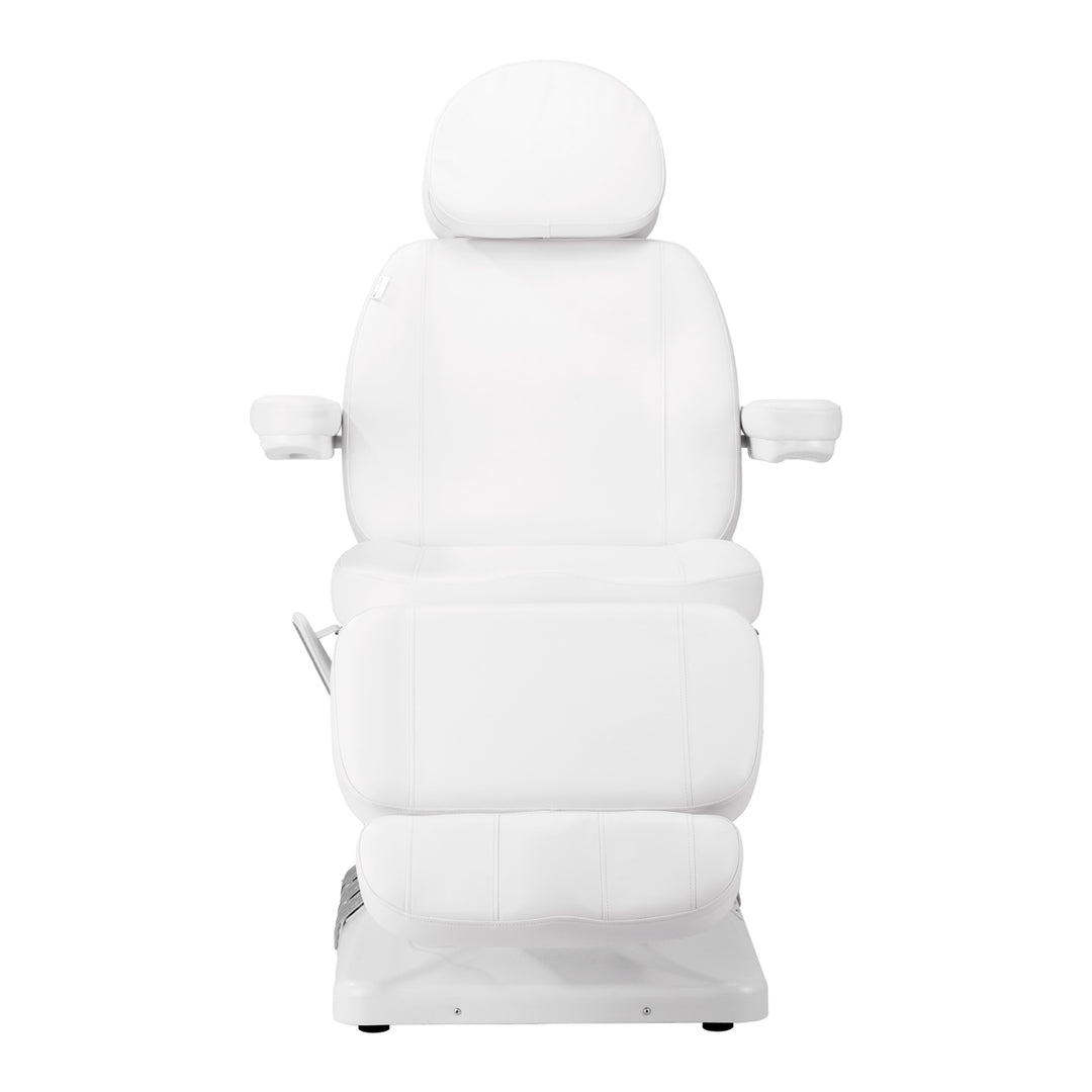 Poltrona Estetica Elettrica Sillon Luxury con 3 Motori Bianco + Pedale - immagine 2