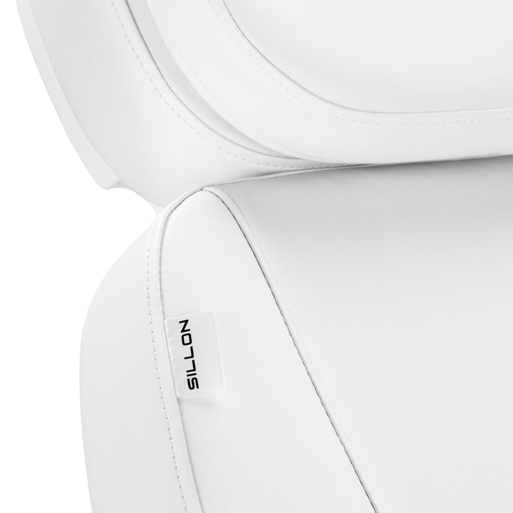 Poltrona Estetica Elettrica Sillon Luxury con 3 Motori Bianco + Pedale - immagine 16
