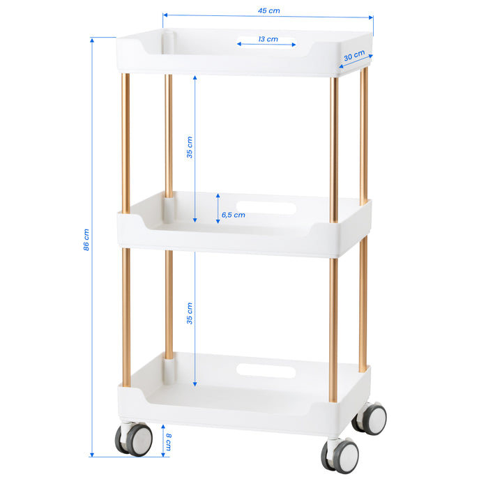 Carrello Parrucchiere Activeshop 127 Bianco - immagine 8