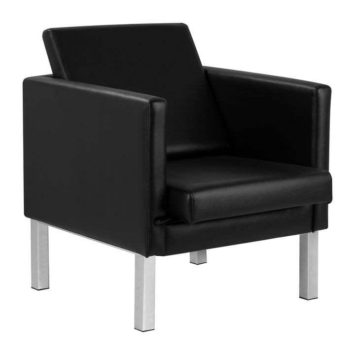 Poltrona Sala d'Attesa Gabbiano BM18011 Nero
