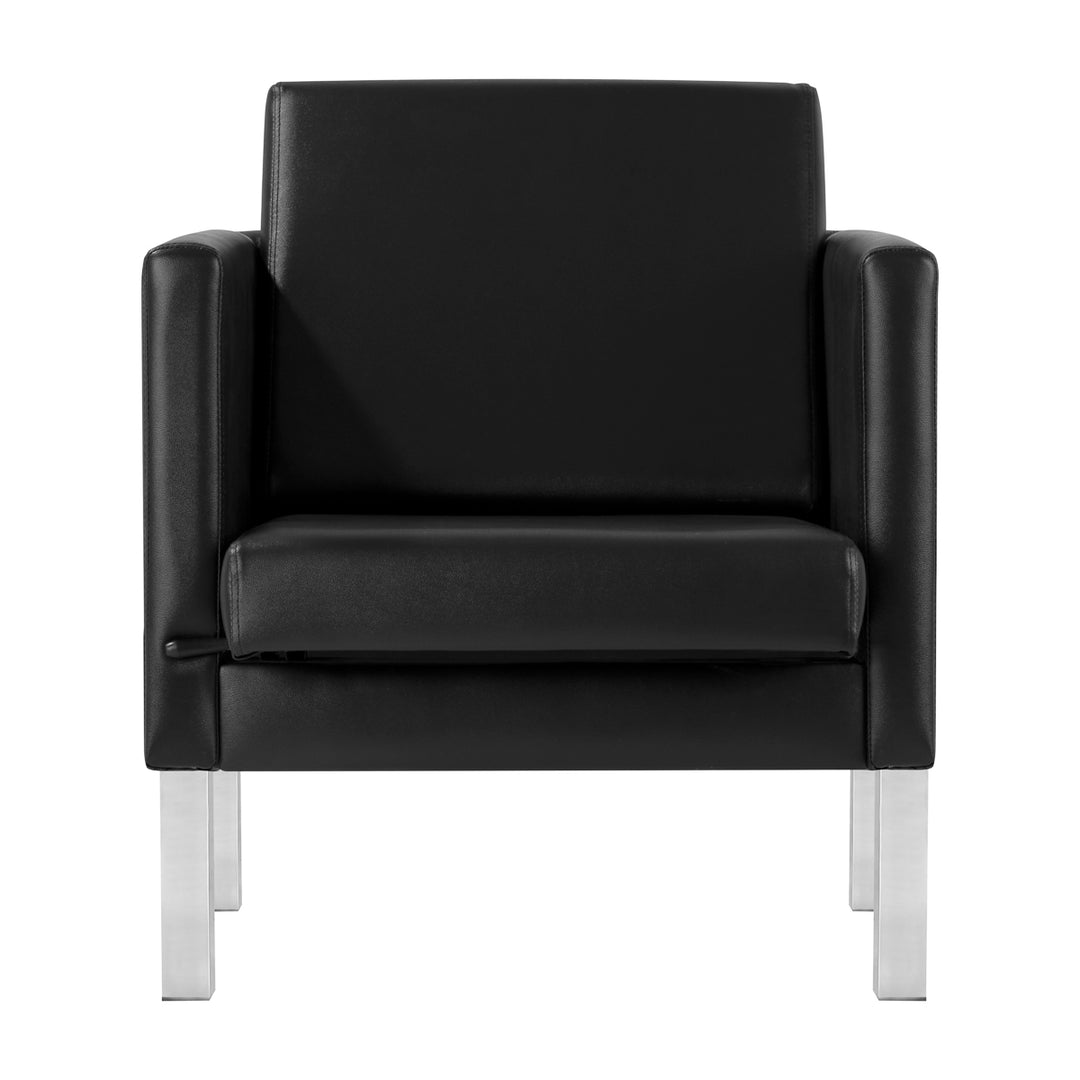 Poltrona Sala d'Attesa Gabbiano BM18011 Nero - immagine 2